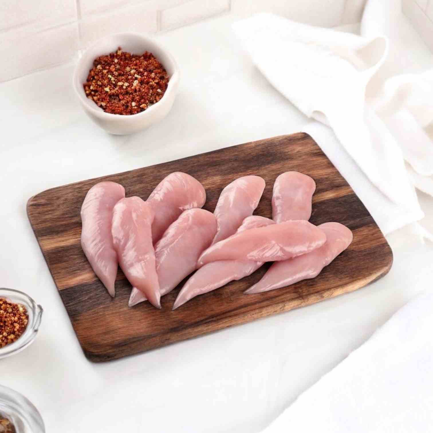 Chicken - Boneless, Finger Cut